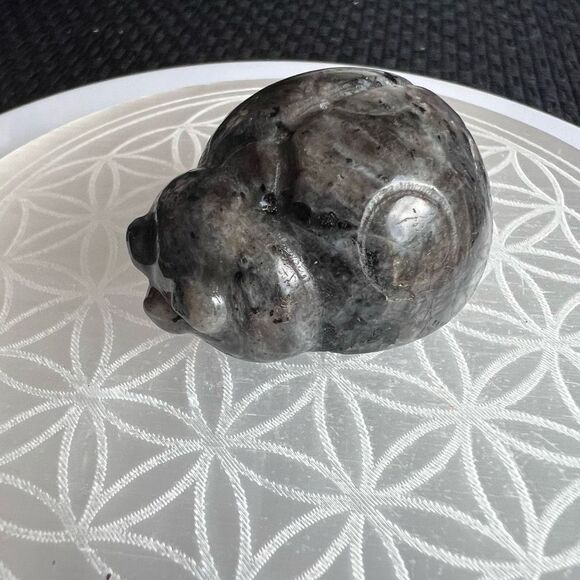 Larvikite Crystal Lady Bug Carving - Picture 2 of 15